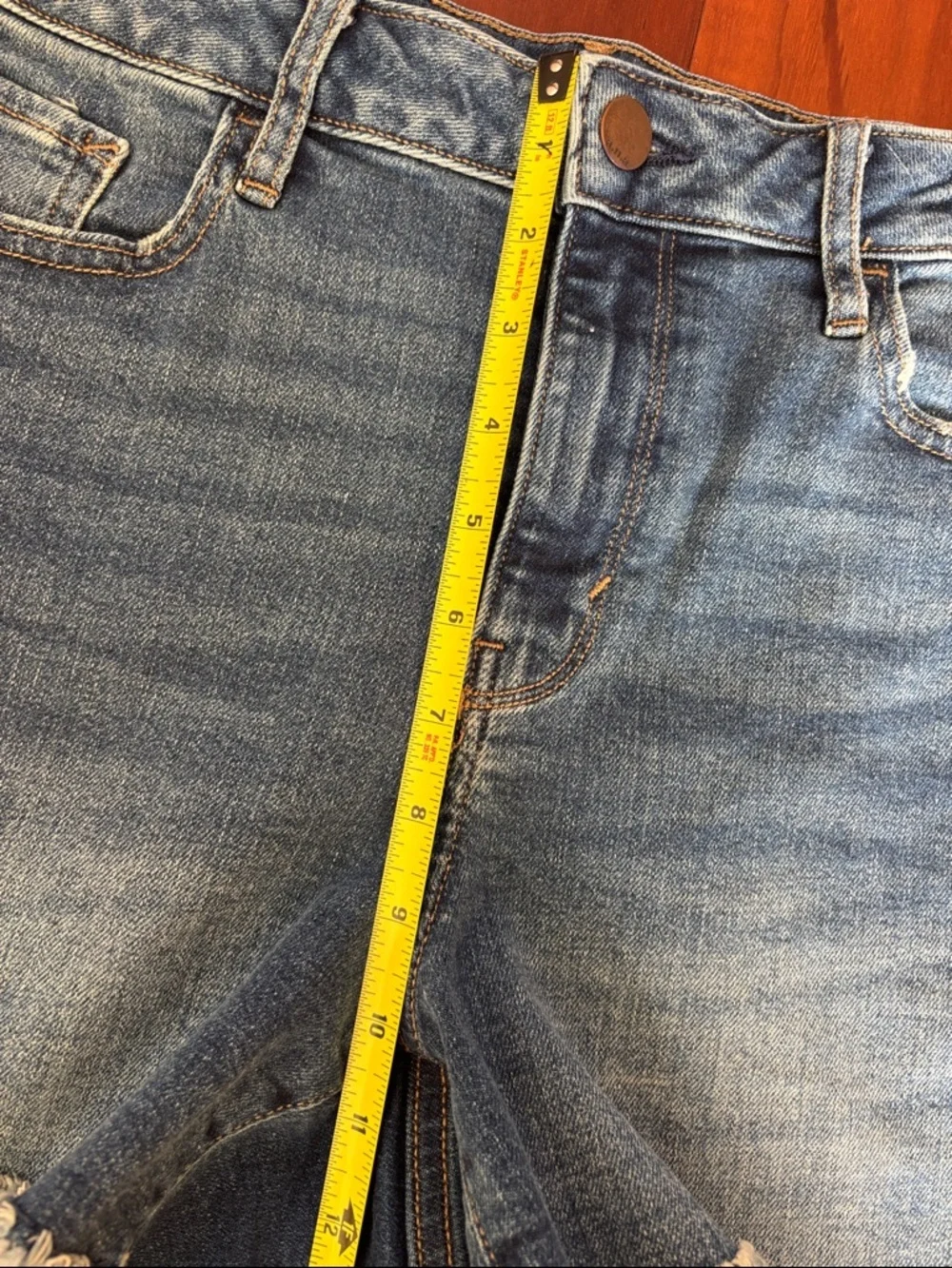 Denim cutoffs